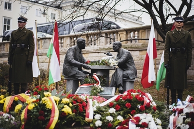 Uroczystość upamiętniająca Henryka Sławika i Józsefa Antalla seniora – fot. MN/BUWiM