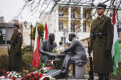 Uroczystość upamiętniająca Henryka Sławika i Józsefa Antalla seniora – fot. MN/BUWiM