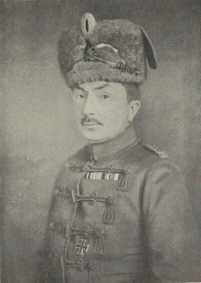 Podpułkownik Kazimierz Raszewski, dowódca 16. Pułku Huzarów Pruskich, 1918. Z: Kazimierz Raszewski Wspomnienia z własnych przeżyć do końca roku 1920, Poznań 1938. Ze zbiorów BN - polona.pl