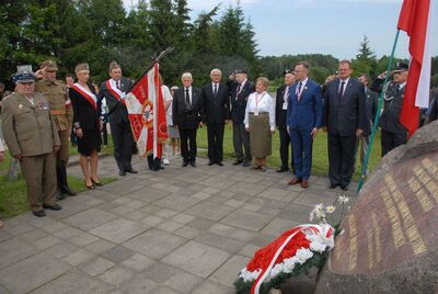 Uroczystości w Boguszach, miejscu aresztowania oficerów polowych AK oraz płk. A. Krzyżanowskiego „Wilka”