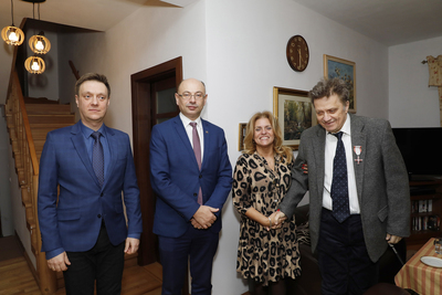 Wręczenie Krzyża Wolności i Solidarności Januszowi Romanowi Kowalskiemu – 13 grudnia 2021. Fot. Piotr Życieński (IPN)