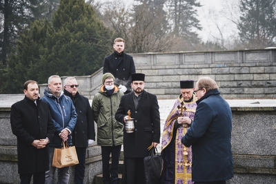 Ceremonia pogrzebowa żołnierzy Armii Czerwonej – fot. MN/BUWiM