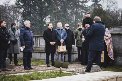 Ceremonia pogrzebowa żołnierzy Armii Czerwonej – fot. MN/BUWiM