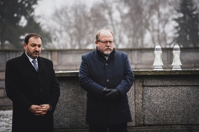Ceremonia pogrzebowa żołnierzy Armii Czerwonej – fot. MN/BUWiM