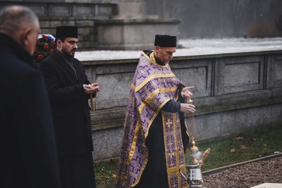 Ceremonia pogrzebowa żołnierzy Armii Czerwonej – fot. MN/BUWiM