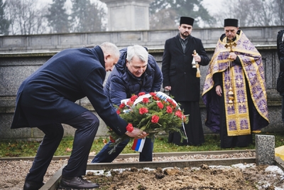 Ceremonia pogrzebowa żołnierzy Armii Czerwonej – fot. MN/BUWiM