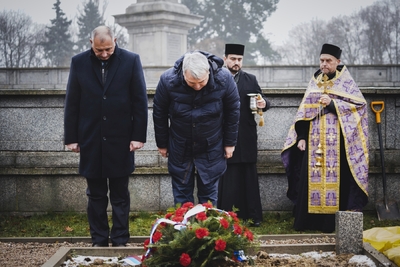 Ceremonia pogrzebowa żołnierzy Armii Czerwonej – fot. MN/BUWiM