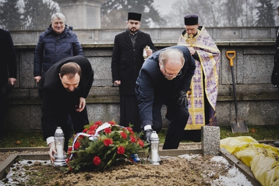 Ceremonia pogrzebowa żołnierzy Armii Czerwonej – fot. MN/BUWiM