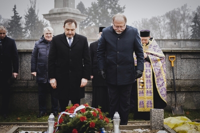 Ceremonia pogrzebowa żołnierzy Armii Czerwonej – fot. MN/BUWiM