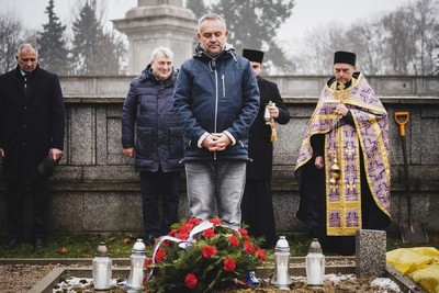 Ceremonia pogrzebowa żołnierzy Armii Czerwonej – fot. MN/BUWiM