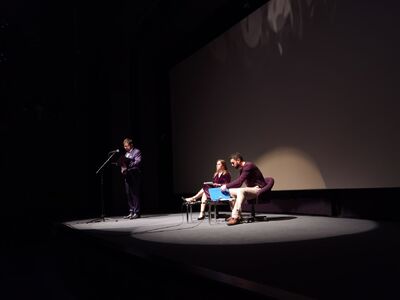 Pokaz filmu „Paszporty Paragwaju” w Belgradzie. Fot. zamieszczona na PLinSerbia