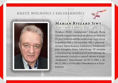Odznaczeni Krzyżem Wolności i Solidarności – Gdańsk, 17 grudnia 2021