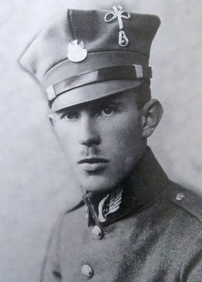 Wiktor Pniewski w mundurze Armii Wielkopolskiej