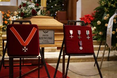 Uroczystości pogrzebowe Piotra Rzewuskiego – Warszawa, 18 stycznia 2022. Fot. Elżbieta Jaroś/UdSKiOR