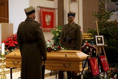 Uroczystości pogrzebowe Piotra Rzewuskiego – Warszawa, 18 stycznia 2022. Fot. Elżbieta Jaroś/UdSKiOR