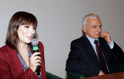 Autorka książki Justyna Błażejowska i Piotr Naimski