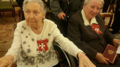 Uroczystość nadania odznaczeń Polakom ratującym Żydów w czasie II wojny światowej