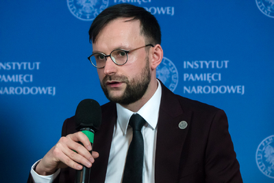 Kamil Anduła (Wojskowe Biuro Historyczne) – 1 marca 2022. Fot. Sławek Kasper (IPN)