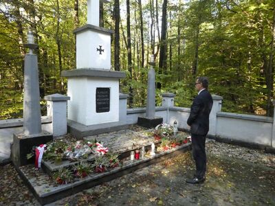 Prezes IPN Jarosław Szarek oddał hołd Polakom pomordowanym przez Niemców w pierwszych dniach II wojny