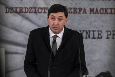 Prof. Marek Kornat podczas konferencji poświęconej Józefowi Mackiewiczowi – Warszawa, 31 marca 2022. Fot. Sławek Kasper (IPN)