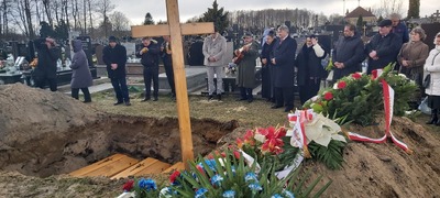 Uroczystości pogrzebowe w Prostyni. Fot. IPN.