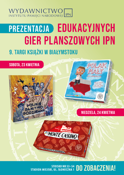 Prezentacja gier IPN na 9. Targach Książki w Białymstoku
