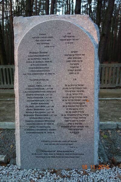 Hołd dla ofiar spoczywających na cmentarzu w Jagielle-Niechciałkach