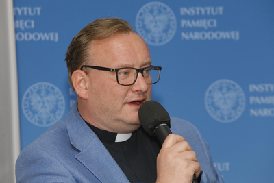 Ogólnopolska konferencja naukowa „Księża dla władzy groźni. Duchowni współpracujący z opozycją (1976–1989) cz. III” – Warszawa, 5 maja 2022. Fot. Piotr Życieński (IPN)