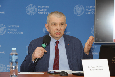 Ogólnopolska konferencja naukowa „Księża dla władzy groźni. Duchowni współpracujący z opozycją (1976–1989) cz. III” – Warszawa, 6 maja 2022. Fot. Piotr Życieński (IPN)