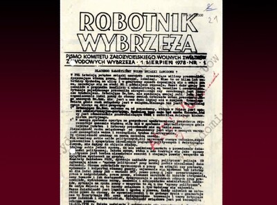Robotnik Wybrzeża, oficjalne pismo Komitetu Założycielskiego Wolnych Związków Zawodowych Wybrzeża