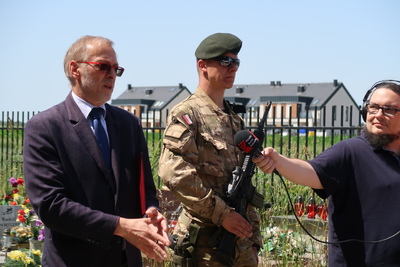 "Tobie Polsko" – uroczystość oznaczenia grobu śp. ppor. Elżbiety i śp. ppor. Franciszka Lubosów – Gliwice, 20 czerwca 2022