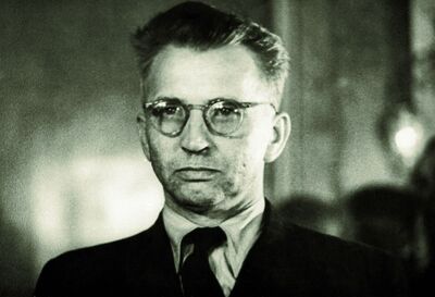 Gen. Okulicki przed Kolegium Wojskowego Sądu Najwyższego ZSRS