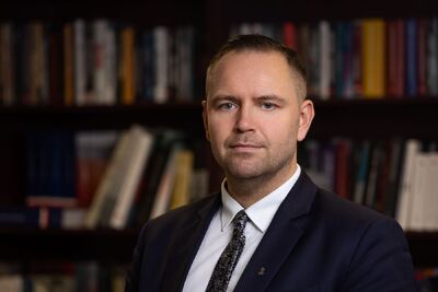 Dr Karol Nawrocki, prezes Instytutu Pamięci Narodowej. Fot. Mikołaj Bujak (IPN)