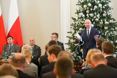 Kolejna debata historyków z cyklu „Drogi do Niepodległej” w Belwederze (fot. Kancelaria Prezydenta RP)