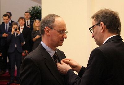 Wręczenie Krzyży Wolności i Solidarności – Warszawa, 20 lutego 2017 (fot. Marcin Jurkiewicz/IPN)