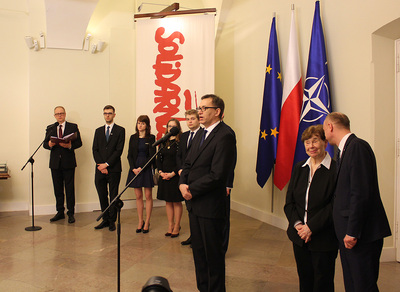 Wręczenie Krzyży Wolności i Solidarności – Warszawa, 20 lutego 2017 (fot. Marcin Jurkiewicz/IPN)