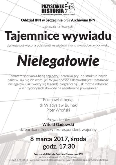 Plakat „Tajemnice wywiadu”, 8 marca 2017