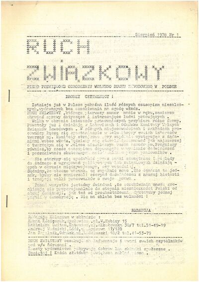 Pismo „Ruch Związkowy”