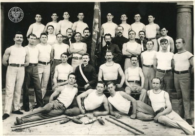 Pierwszy kurs gimnastyczny Związku Sokołów Polskich w Ameryce (fot. z zasobu IPN)