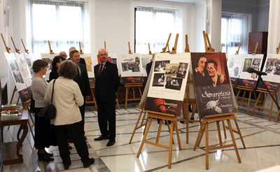 „Samarytanie z Markowej” – wystawa o rodzinie Ulmów w Sejmie – Warszawa, 23 marca 2017  (© Marcin Jurkiewicz / IPN)