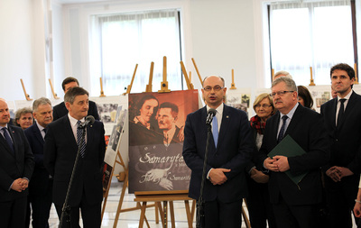 „Samarytanie z Markowej” – wystawa o rodzinie Ulmów w Sejmie – Warszawa, 23 marca 2017  (© Marcin Jurkiewicz / IPN)