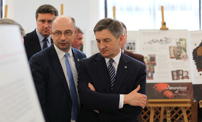 „Samarytanie z Markowej” – wystawa o rodzinie Ulmów w Sejmie – Warszawa, 23 marca 2017  (© Marcin Jurkiewicz / IPN)