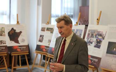 „Samarytanie z Markowej” – wystawa o rodzinie Ulmów w Sejmie – Warszawa, 23 marca 2017  (© Marcin Jurkiewicz / IPN)