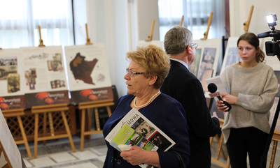 „Samarytanie z Markowej” – wystawa o rodzinie Ulmów w Sejmie – Warszawa, 23 marca 2017  (© Marcin Jurkiewicz / IPN)