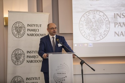 Dr Mateusz Szpytma, zastępca prezesa IPN. Konferencja naukowa: „Okres przydatności. Fotografia jako surowiec i narzędzie w działalności instytucji” – Warszawa, 27 października 2022. Fot. IPN