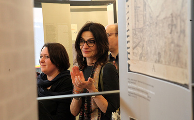 Wystawa „Auschwitz. Fabryka śmierci” – „Przystanek Historia” IPN w Warszawie, 31 marca 2017 (Fot. Marcin Jurkiewicz / IPN)