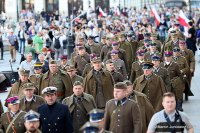 X Katyński Marsz Cieni, Warszawa 2 kwietnia 2017 (fot. Marcin Jurkiewicz)