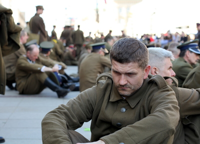 X Katyński Marsz Cieni, Warszawa 2 kwietnia 2017 (fot. Marcin Jurkiewicz)