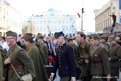 X Katyński Marsz Cieni, Warszawa 2 kwietnia 2017 (fot. Marcin Jurkiewicz)