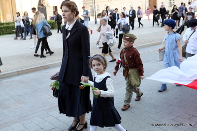 X Katyński Marsz Cieni, Warszawa 2 kwietnia 2017 (fot. Marcin Jurkiewicz)